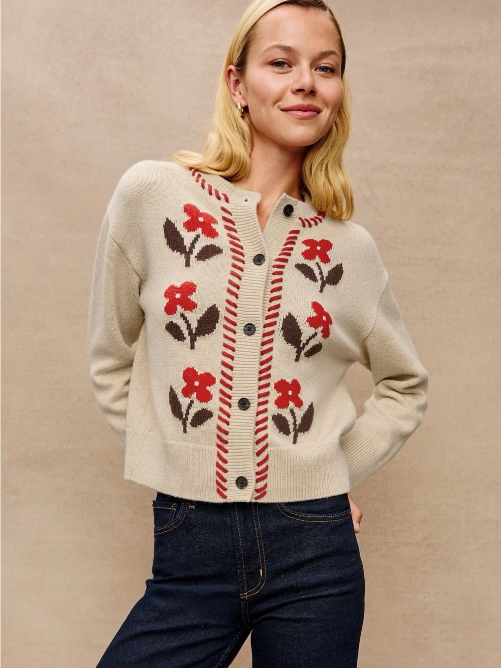 Rails Mavie Cardigan Carmine Floral Size Small EUC